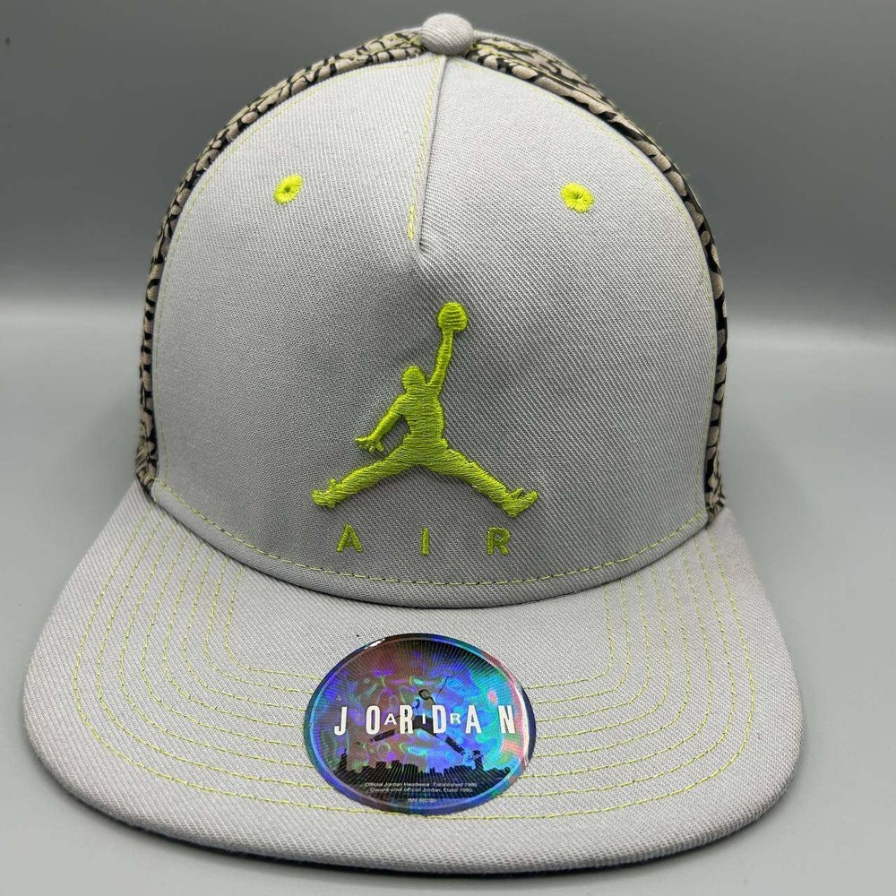 Air Jordan Hat Men Gray Cement Elephant Embroidered‎ Jumpman Snap Back Cap